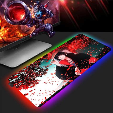 Gaming Mouse Pads Anime Character Itachi Uchiha 80x30cm Rgb