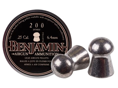 Benjamin 25 Cal 27 8 Grains Domed 200ct Air Gun Pellets