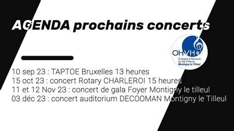 30e Anniversaire OHVH Nos Prochains Concerts En 2023 YouTube