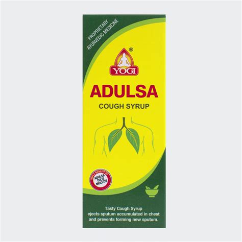 Adulsa Cough Syrup 100ml Yogi Ayurvedic Ayurcentral Online