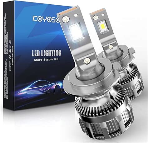 Koyoso Ampoules H Led W Lm Kit De Conversion De Phares K