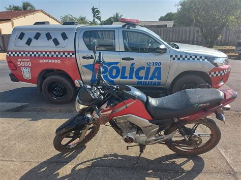 Motocicleta furtada em Monte Alegre é recuperada pela Polícia Militar