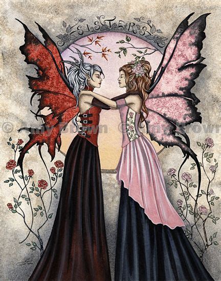 Fairy Art By Amy Brown Sisters 2 No Matter Our Differences Elfen