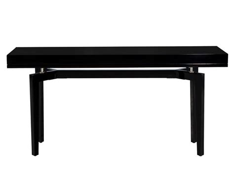 Modern Black Lacquered Console Table - Carrocel Fine Furniture