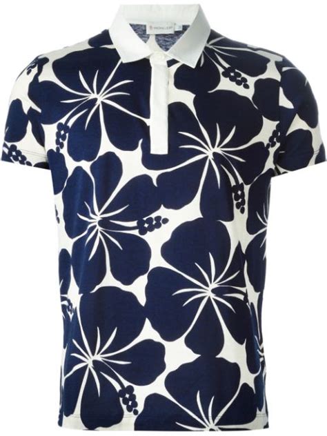 Moncler Floral Polo Shirt Farfetch