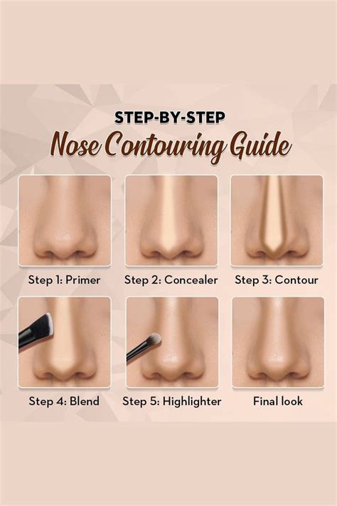 Step By Step Nose Contouring Guide Makeup Routine Nose Makeup