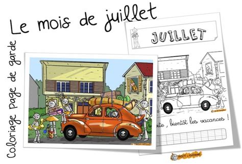 Le Coloriage Du Mois De Juillet Bout De Gomme