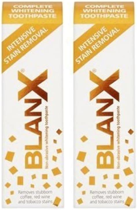2 x Blanx Intensive Stain Removal Toothpaste by BlanX : Amazon.co.uk ...