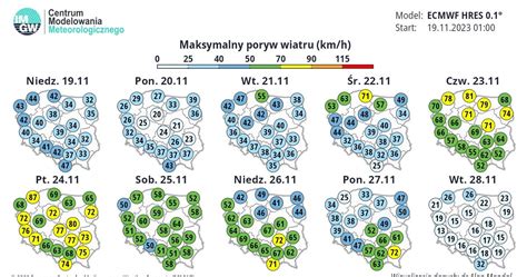 Wichury Mr Z I Nieg Imgw Prognozuje Ci Kie Warunki Pogoda W