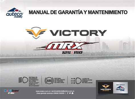 Manual Victory Mrx Especificaciones De Aceite Lubricante