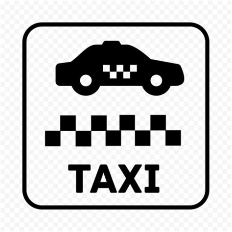 Black Sign Logo Taxi Zone Icon Png Citypng