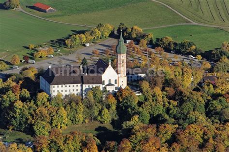 Andechs Von Oben Geb Udekomplex Des Klosters Andechs Mit