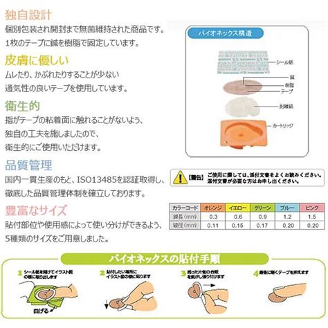 Seirin（セイリン）パイオネックス 100本入り 刺入タイプ 円皮針 テープ付き 衛生的 セルフケア 手軽 管理医療機器 158136