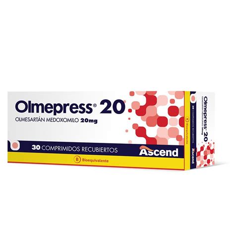 Olmepress Olmesartan Medoxomilo 20 Mg 30 Comprimidos