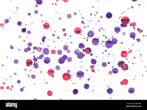 Colorful Abstract Watercolor Texture With Splashes And Spatters Red