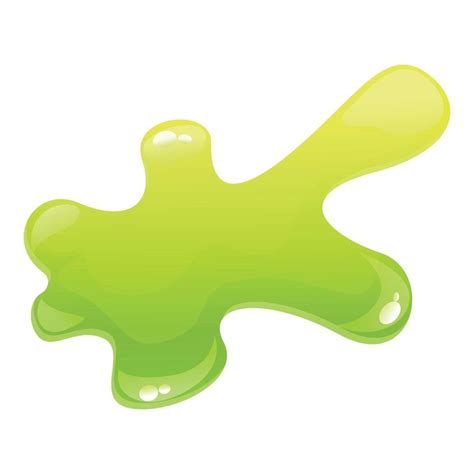 Green Slime Icon Cartoon Vector Drip Splash 14340667 Vector Art At