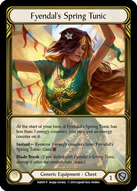 Fyendal S Spring Tunic Golden Flesh And Blood Promo Cards Flesh