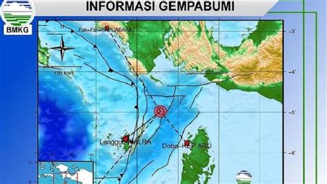 Gempa Bumi M4 9 Guncang Perairan Maluku Senin Pagi