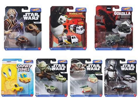 Hot Wheels Blockbuster Character Cars 2024 Best Of Mix 2 Ver Case Of 8 Vehicles