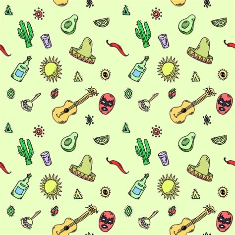 Seamless Mexican Pattern Stock Vector Mattasbestos