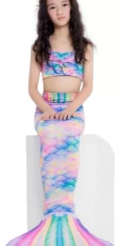 Cola De Sirena Bikini Ni As Traje De Ba O Set Meses Sin Inter S