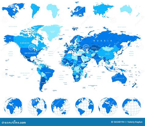 世界地图，地球，大陆 例证 向量例证 插画 包括有 映射 聚会所 可定位 欧洲 闹事 地产 媒体 56548194