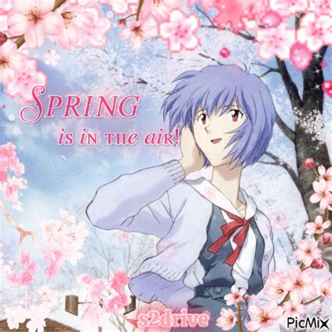 Rei Ayanami Evangelion Spring  Animado Gratis Picmix