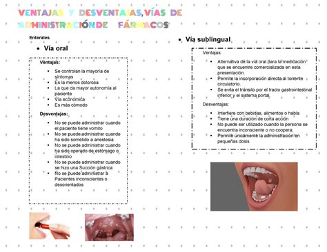 Ventajas Y Desventajas De Las Vias De Administracion Images