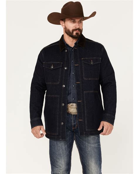 Product Name Blue Ranchwear Mens Rancher Flannel Lined Denim Jacket