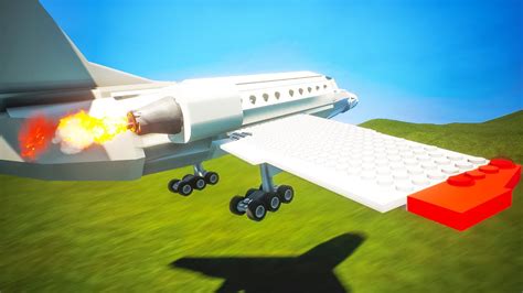 Lego Airplane Crashes 4 Brick Rigs Youtube