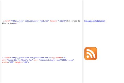 add  rss feed   web page