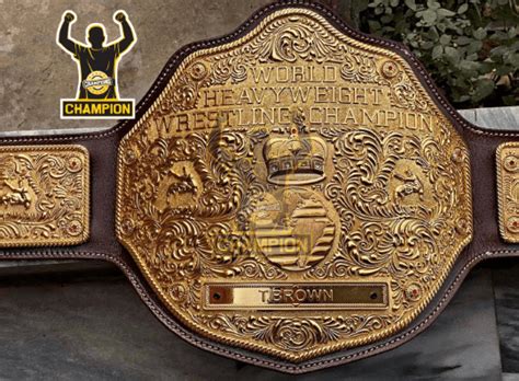 Gold Big Gold World Heavyweight Championship Replica Title Belt