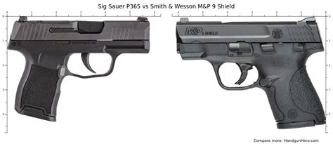 Smith Wesson M P 9 Shield Vs Sig Sauer P365 Vs Springfield Hellcat