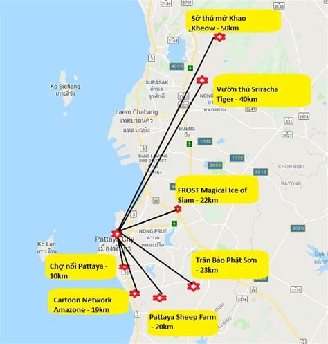 Bản đồ các địa điểm du lịch Thái Lan 2023 tổng hợp từ A Z