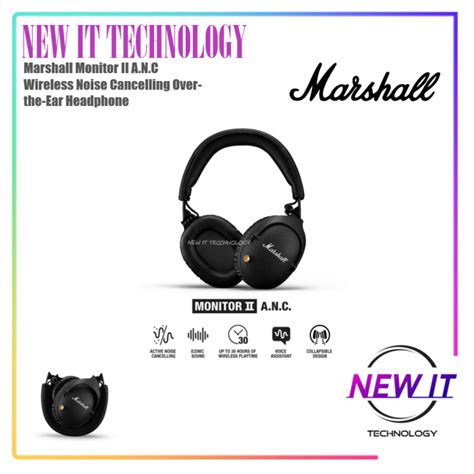 Marshall Monitor Ii A N C Wireless Noise Cancelling Over The Ear