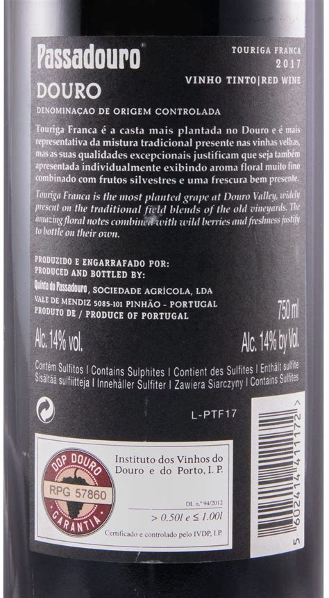 2017 Quinta Do Passadouro Touriga Franca Tinto