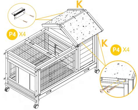 Aivituvin Air Hutch Indoor Bunny Cage Outdoor Rabbit House