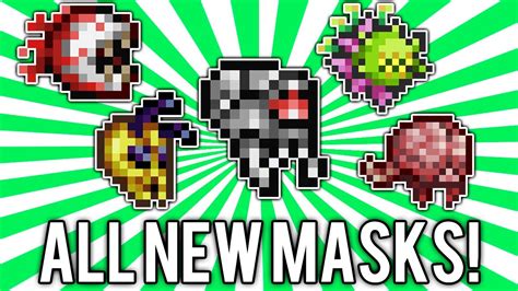 Terraria 123 All Boss Masks New Update Vanity Items Demize