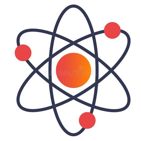 Structure of Nucleus of Atom Stock Vector - Illustration of model ...