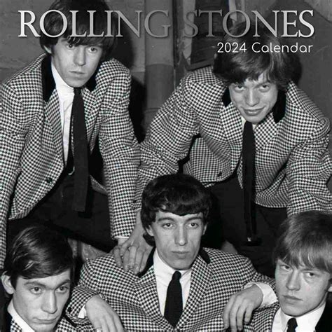 Rolling Stones 2024 Squared Wall Calendar