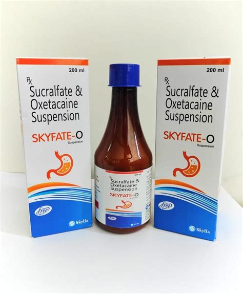 Sucralfate Oxetacaine Suspension 200 Ml At Rs 265 Bottle In Panchkula