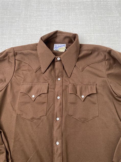 Rockmount Ranch Wear Western Shirt Mens 16 Medium M P Gem