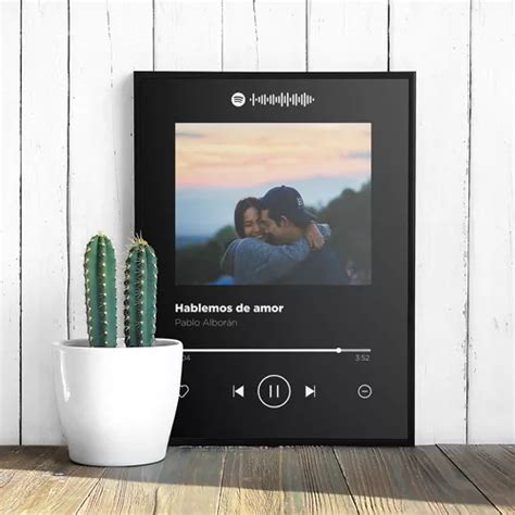 Poster Digital Spotify Personalizado Imprimible Con Foto Cuotas Sin