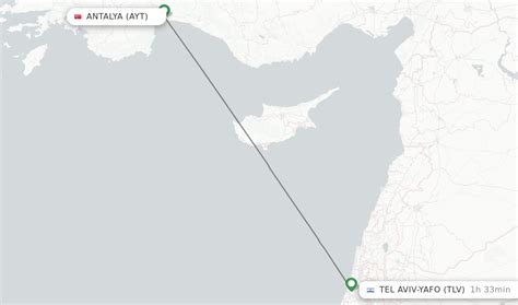 Direct Non Stop Flights From Antalya To Tel Aviv Yafo Schedules