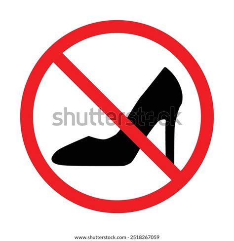 No High Heels Icon High Heels Stock Vector Royalty Free 2518267059