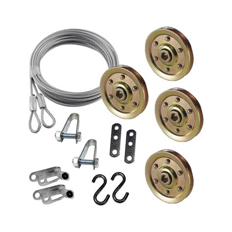 Extra Heavy Duty Garage Door Pulley 3 Inch Safety Cable Complete Set