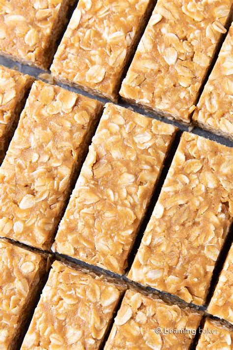 Peanut Butter Granola Bars 3 Ingredient Beaming Baker