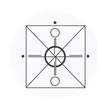 Geometric Circle On White Background Vector Lineal Icon Circule Bold