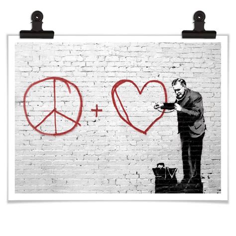 Poster Banksy Peaceful Hearts Doctor Wall Art Nl