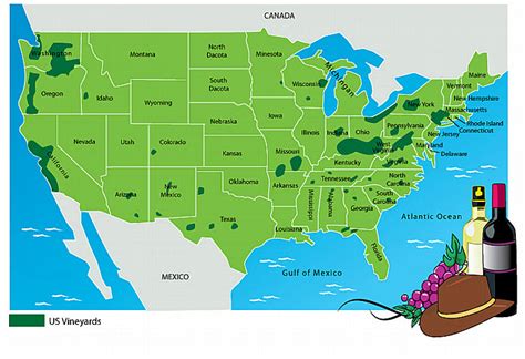 Usa Wine Map Aries Fine Wine Spirits